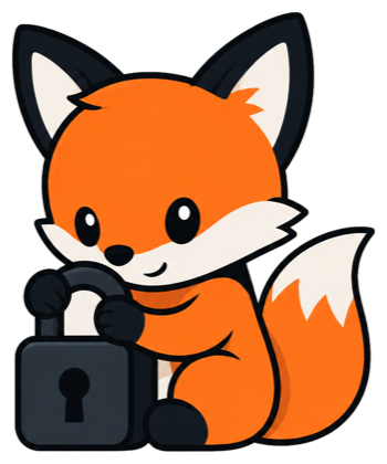 The Denly fox guarding an open padlock